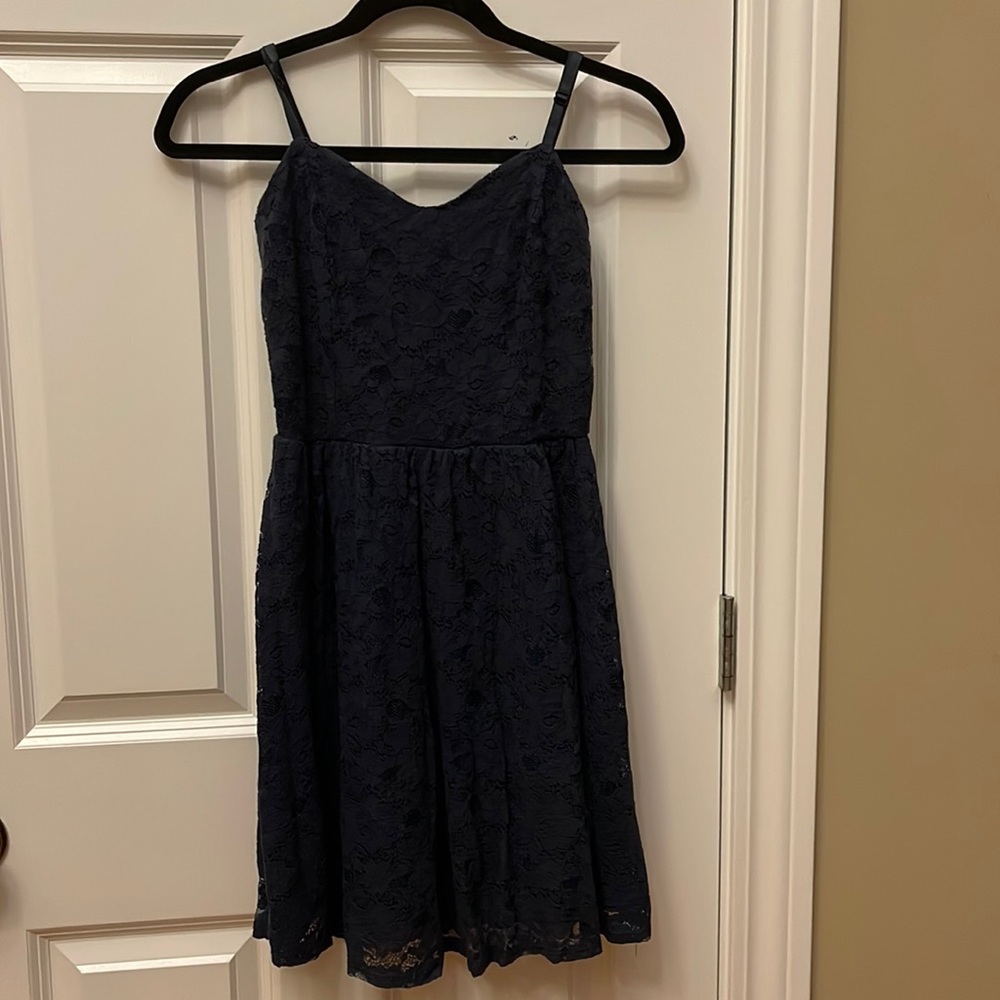 Delia’s Navy Floral Lace Dress